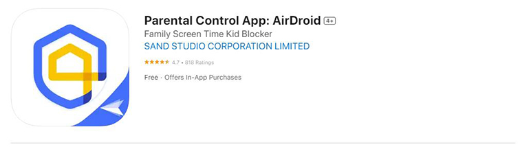 AirDroid Parental Control iphone で android を 探す