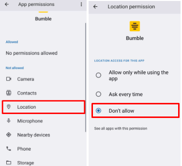 android-hide-bumble-location