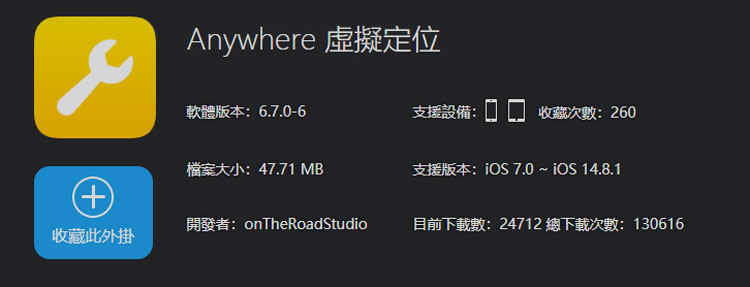 Anywhere虛擬定位