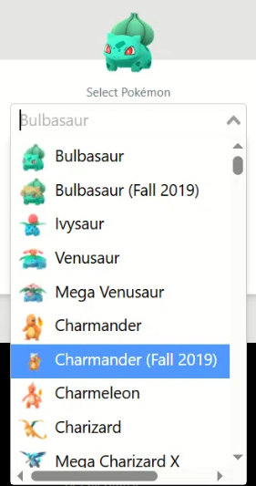 choose pokemons to evolve