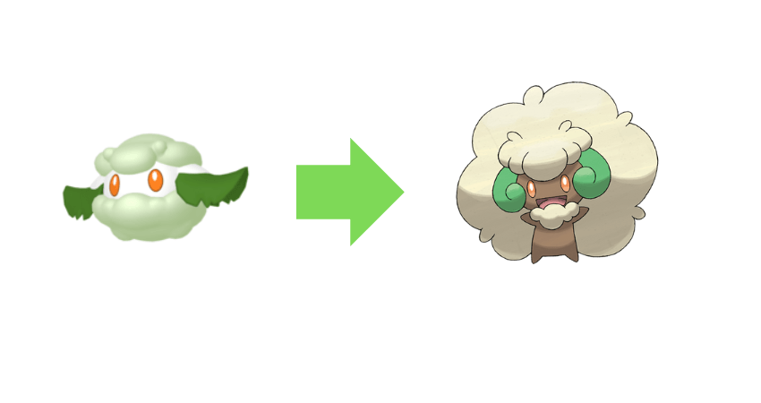 cottonee to whimsicott