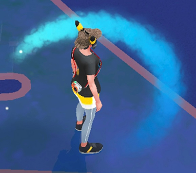 ポケモン go おさんぽおこう 青色のけむり