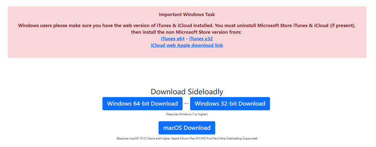 下載安裝Sideloadly
