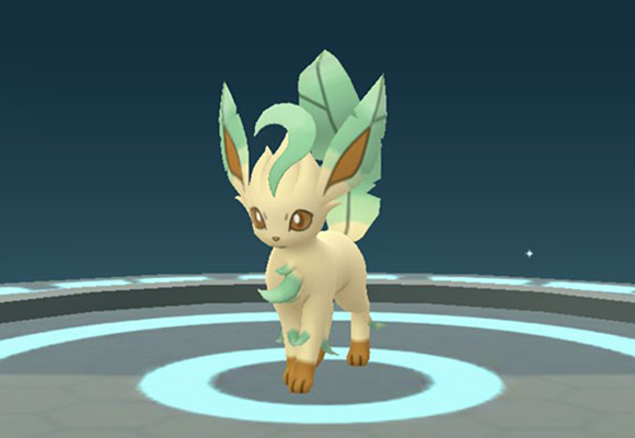 イーブイから進化したリーフィア