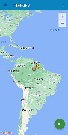 Fake GPS location マップ