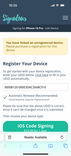 fill udid ios