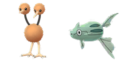 ポケモンGO ドードー テッポウオ
