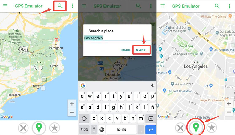 GPS Emulator 位置変更