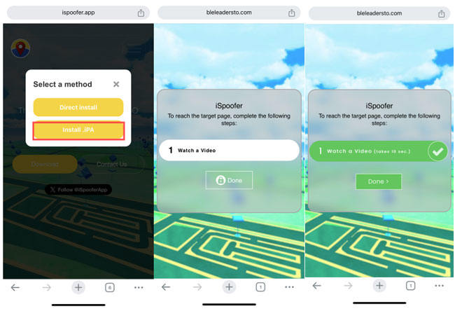 由IPA檔案安裝iSpoofer
