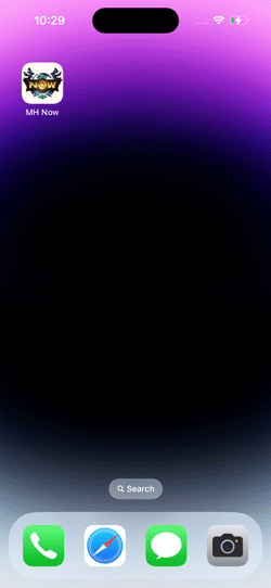 install mh now app sucess