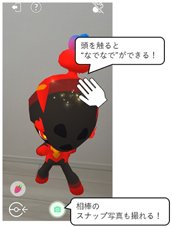 ポケモン go 相棒ポケモンとのふれあい