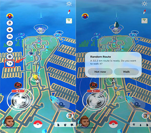 iSpoofer 自動で移動