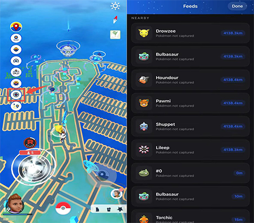 iSpoofer ポケモンの出現情報を確認