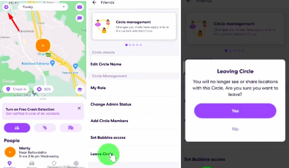Leave Another Life360 Circle