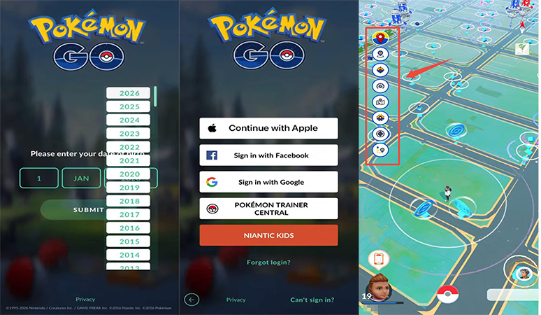 iSpoofer ポケモンGOにログイン