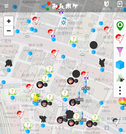 ポケモン go レーダー みんなのポケマップ