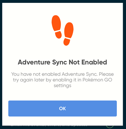 Pokemon Go Adventure Sync Not Working