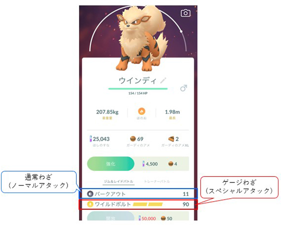 ポケモン go ステータス面