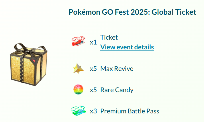 pokemon go fest gifts