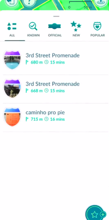 Pokemon Go Routes Select