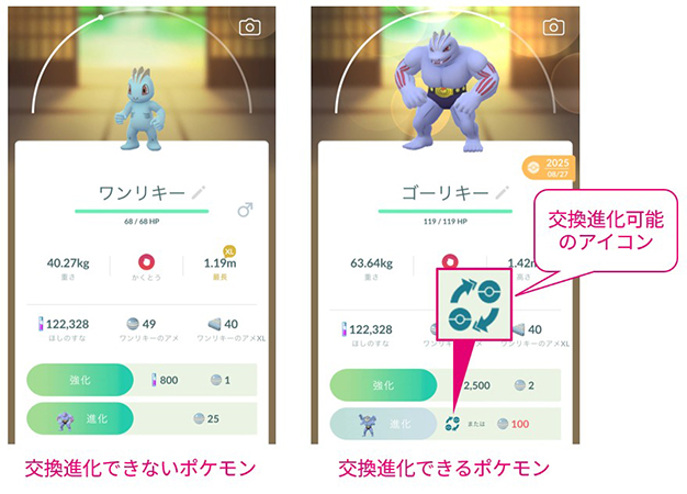 ポケモン go 交換 で 進化 する ポケモン