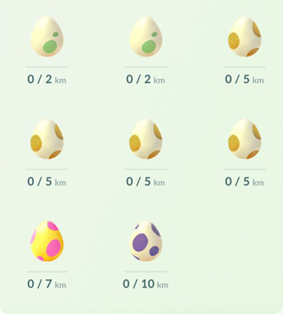 ポケモンGO タマゴ