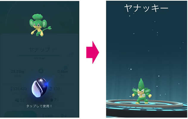 ポケモンgo イッシュのいし 進化