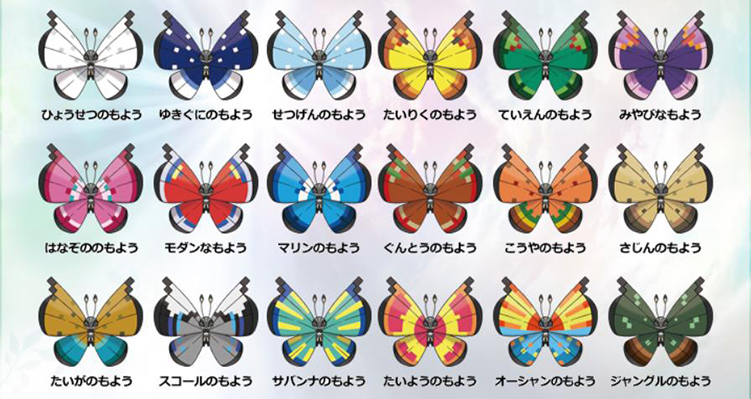 ポケモン go ビビヨン 種類