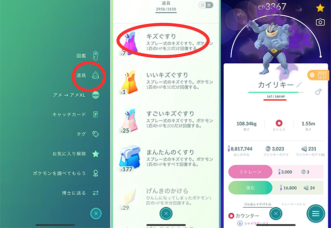 ポケモン HP 回復