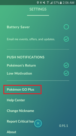 select pokemon go plus