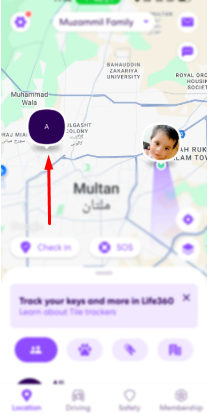 Select the Member Life360