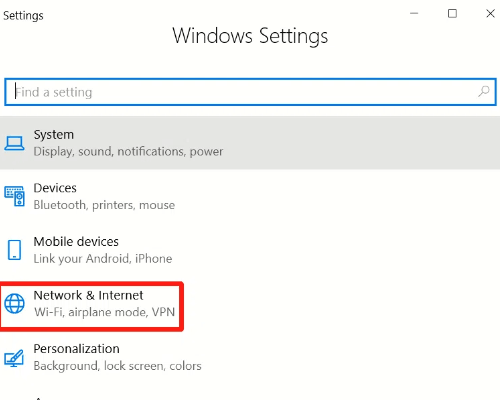 set up network and internet