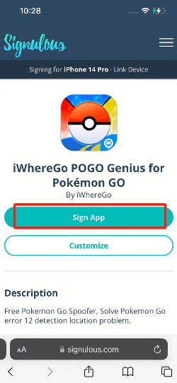sign app pogo ios