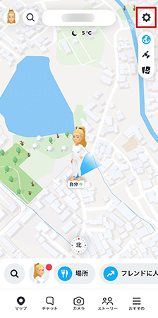 スナップチャット 設定