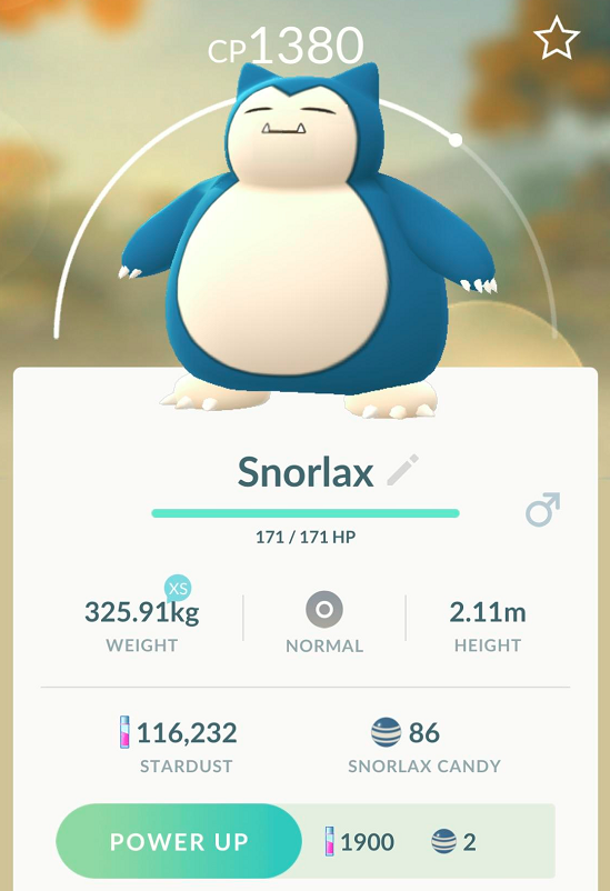 snorlax pokemon go