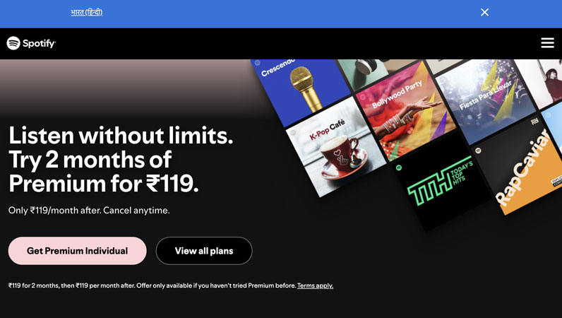 Spotify Premium 跨區