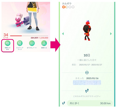 ポケモン go 相棒との歩み