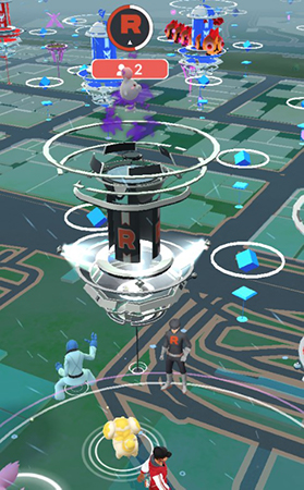 ポケモンgo ジムをタップ