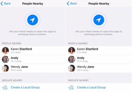 Telegram「附近的人」