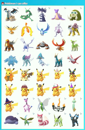 trade pokemon you have