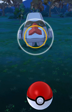 ポケモンGO カーブボール 練習方法