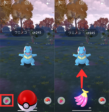 ポケモンGO ナナの実を使う