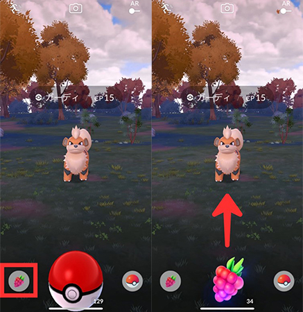 ポケモンGO ズリのみを使う
