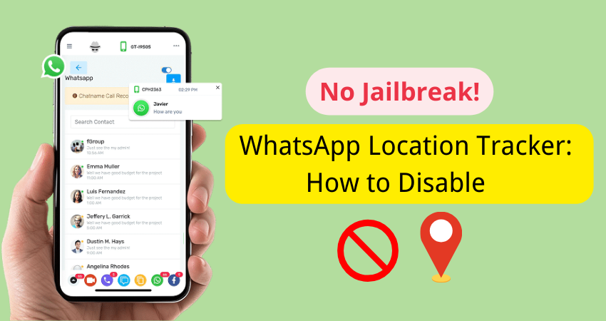 whatsapp location tracker