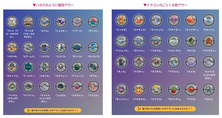 ワイルドエリア2026仙台 イベントポケモン