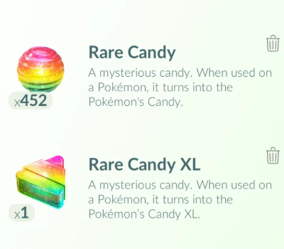 Differences about XL Candy vs. Rare Candy